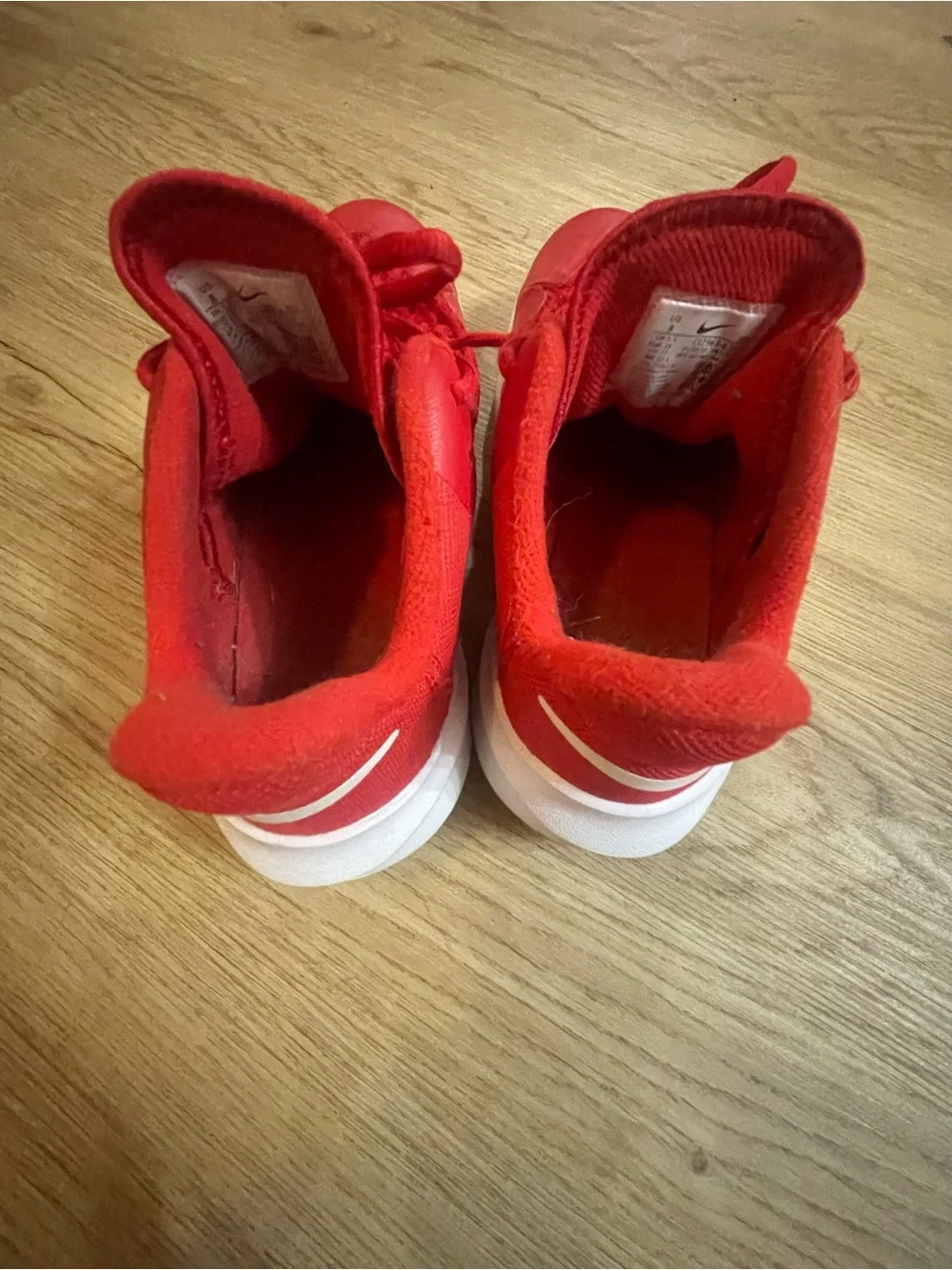Nike Kids Red & White Low-Top Athletic Sneakers